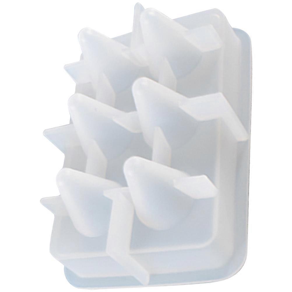 DIY Silicone Resin Ring Cone Mold for Craft Making 5Pcs White