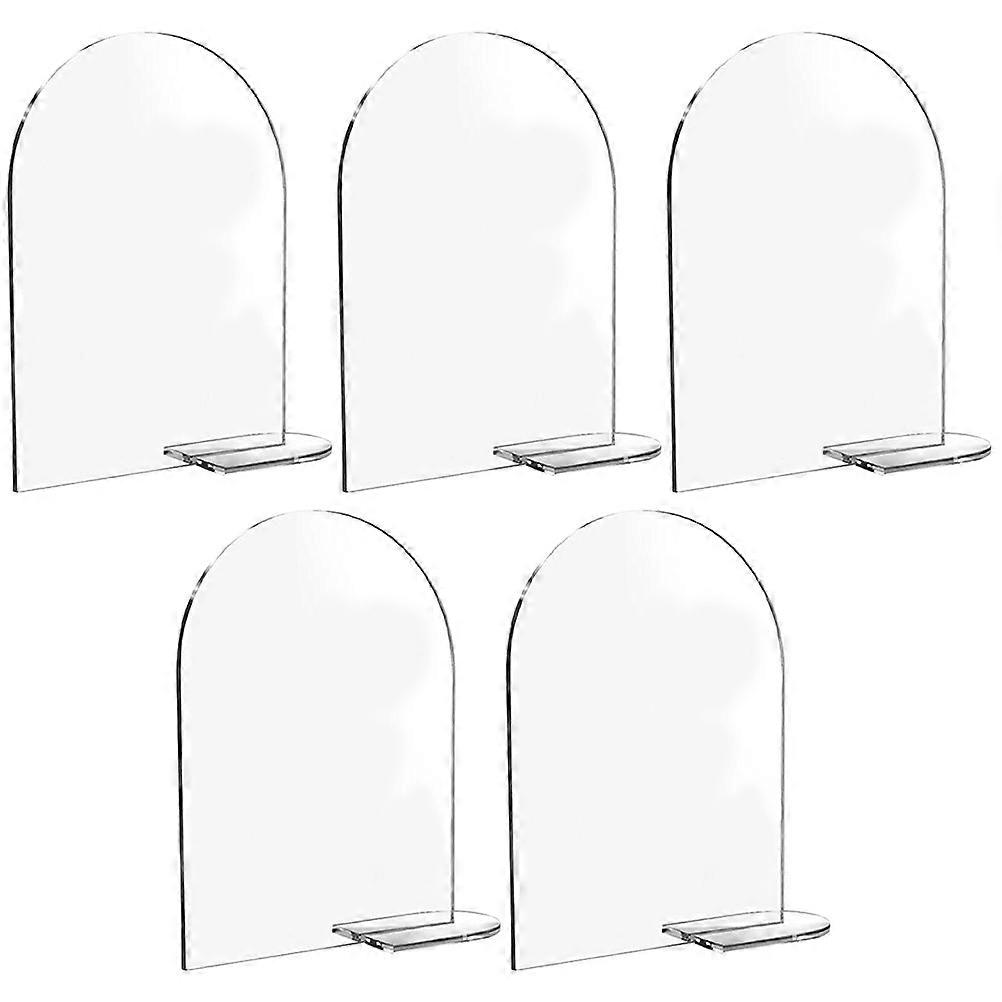 10 Sets Generous Style Instruction Signage For Event Decoration Featuring Clear Acrylic Material In 15X10cm