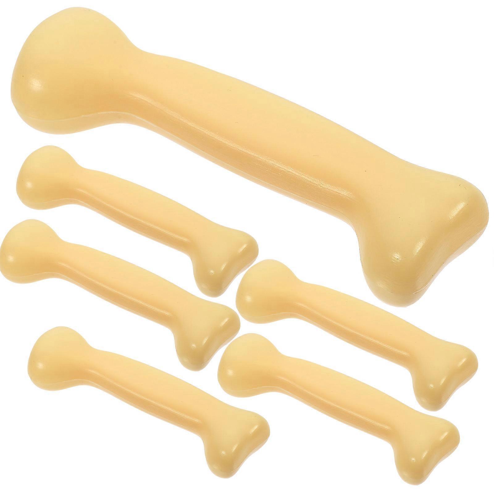 Plastic Human Bone Model Halloween Bone Props for Decor 60Pcs