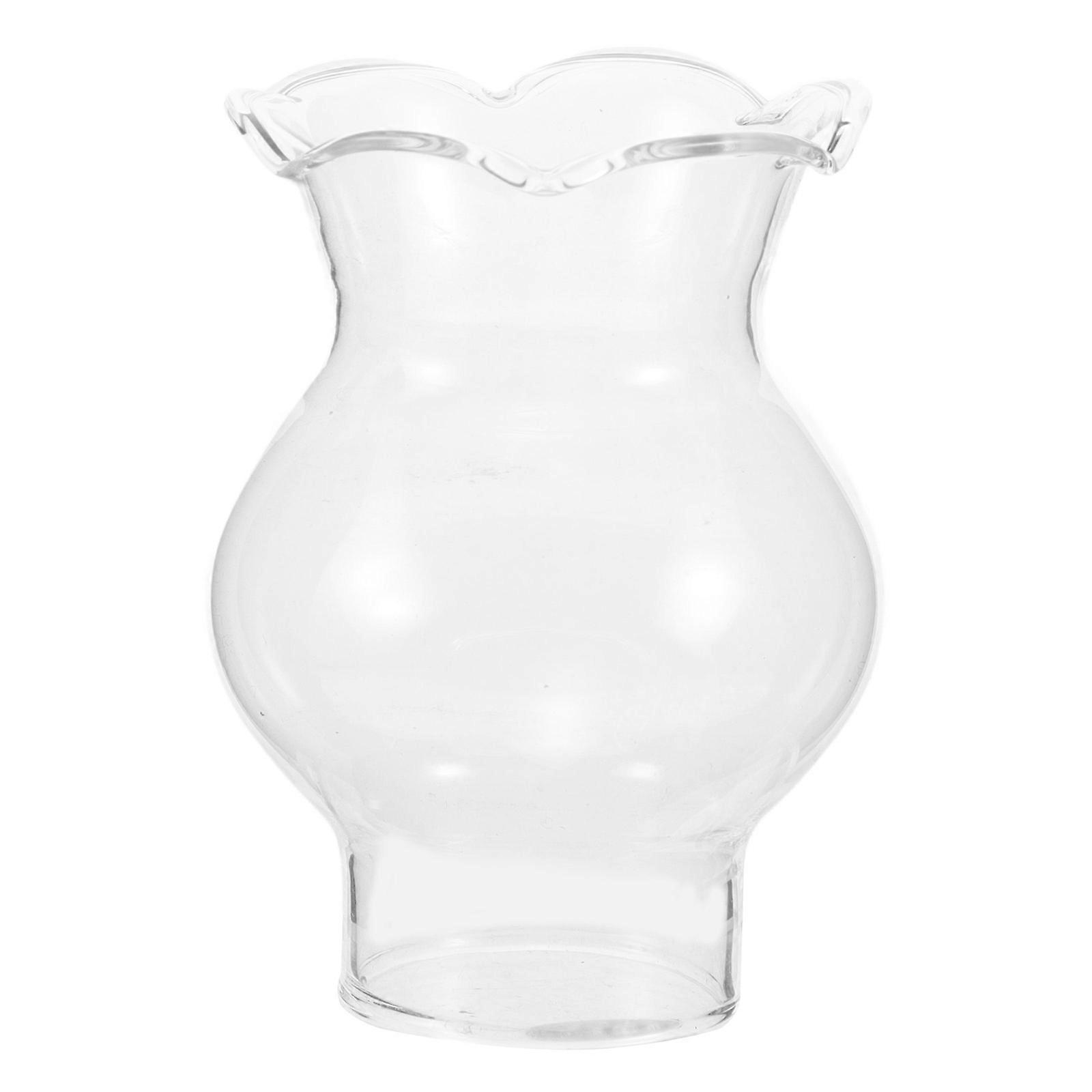 4Pcs Clear Vintage Kerosene Lamp Shade Replacement Part For Decor Enthusiasts Cylindrical Indoor Use Light Diffusion