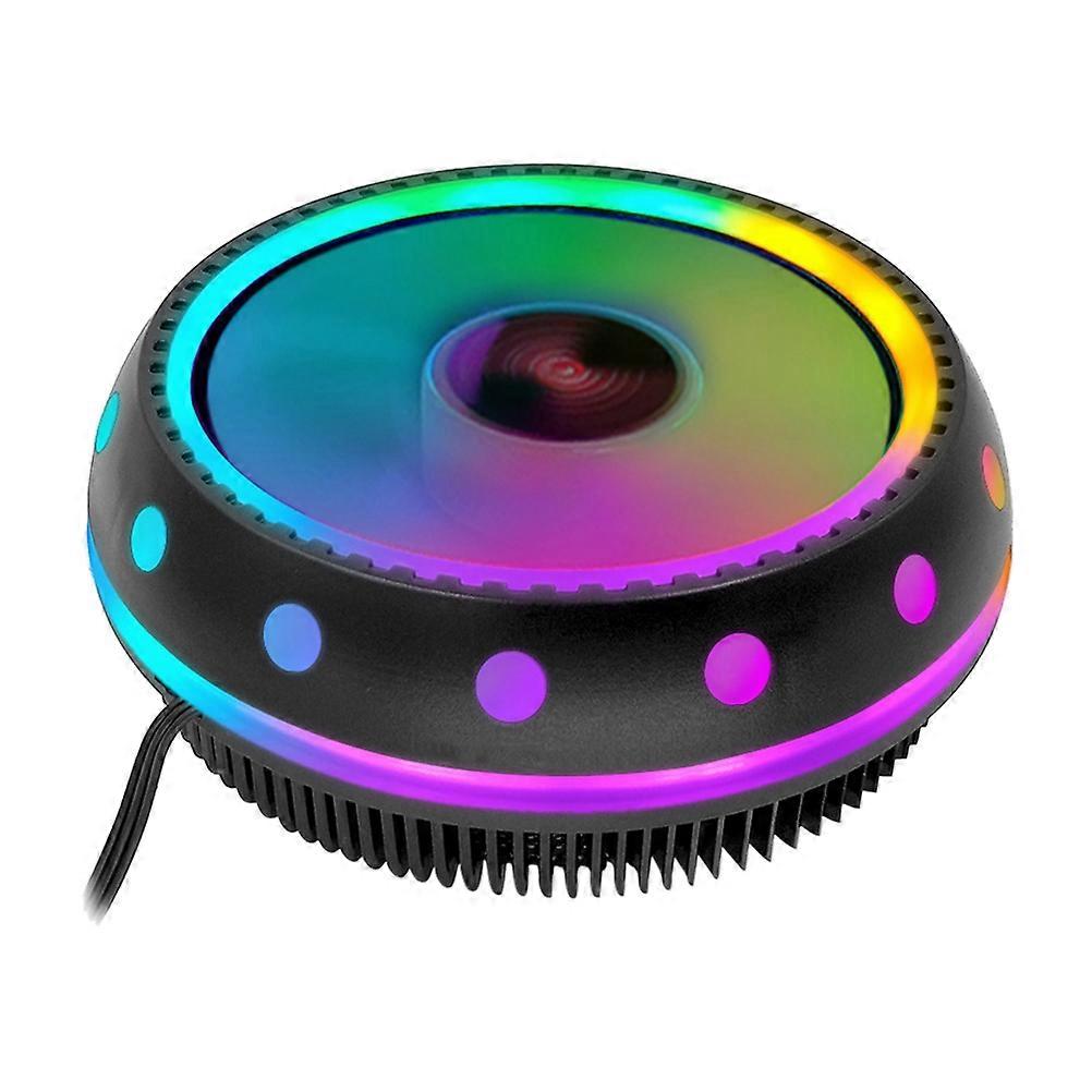 RGB Cooling Fan CPU Cooler For Tech Enthusiasts And Gamers In .7X11.7X6.5CM Excellent Cooling 1Pcs