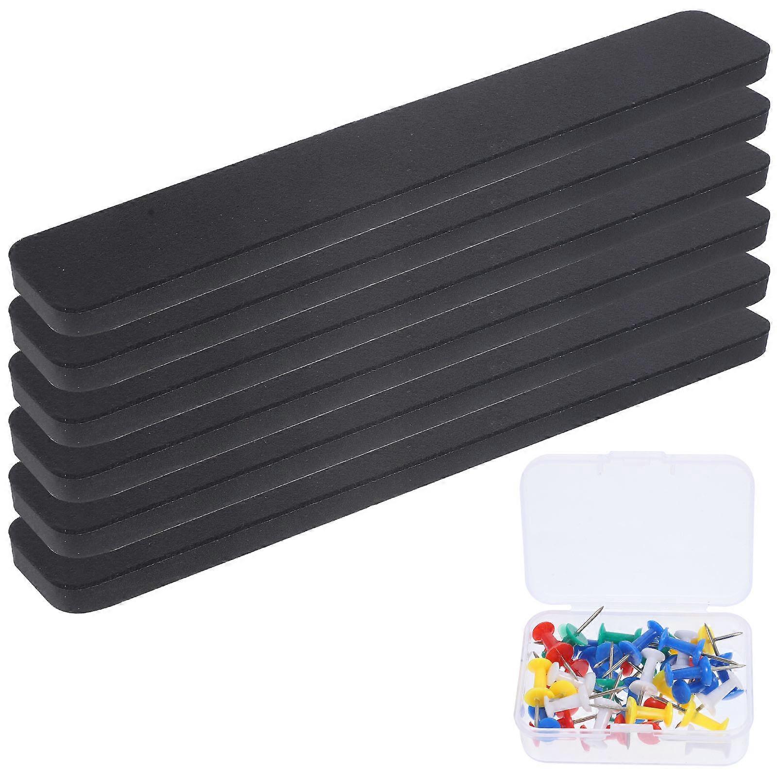 Bulletin Board Strip Felt Memo Strips for Pin Boards Wall Use 4Sets