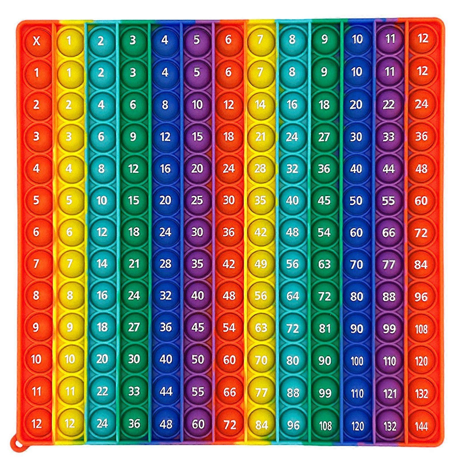 Multiplication Formulas Practice Math Game Portable 12x12 Times Table Learning Activity Board Game Math Learning Blocks Number Counting Blocks