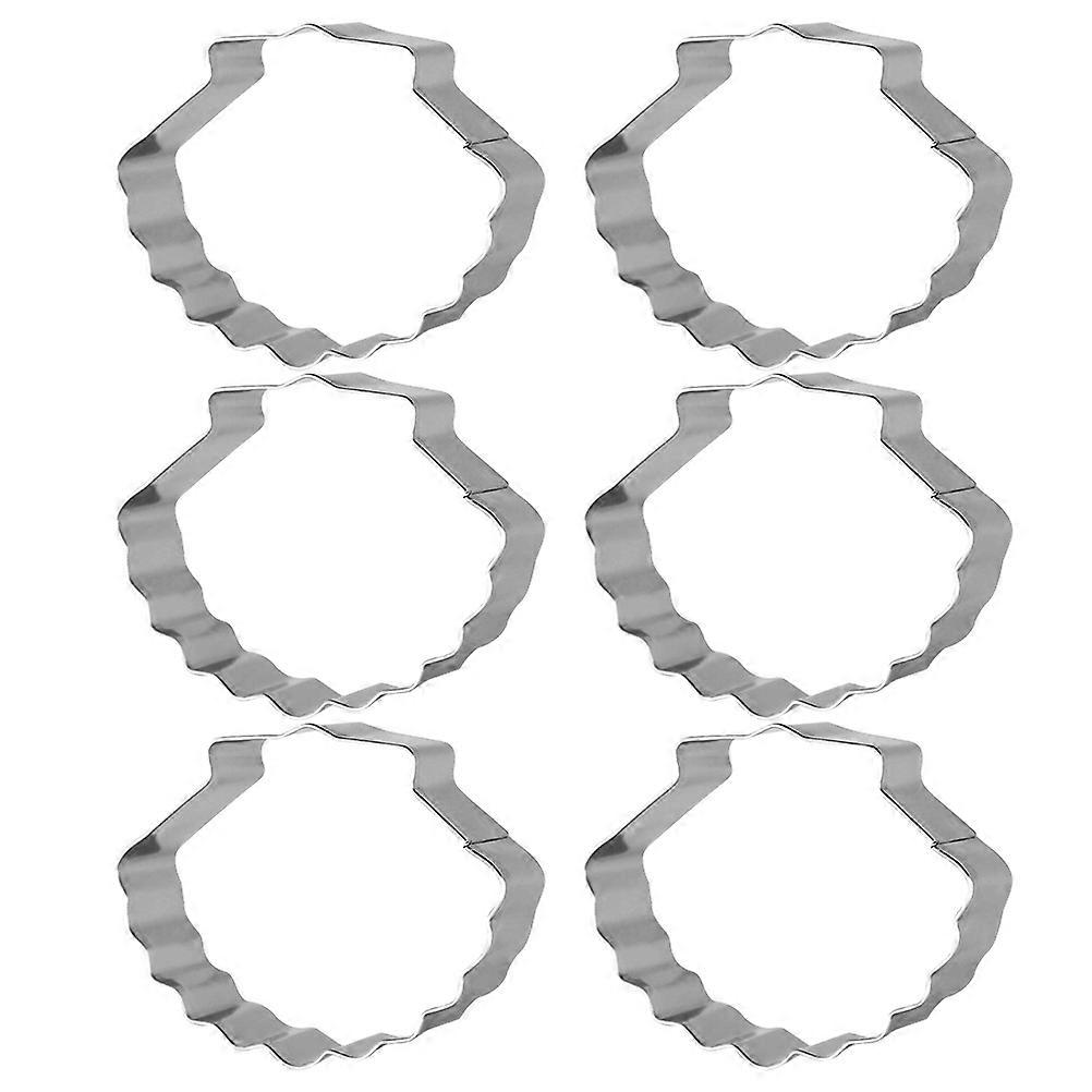 Stainless Steel Shell Shape Cookie Cutter Molds for Baking Use 12Pcs