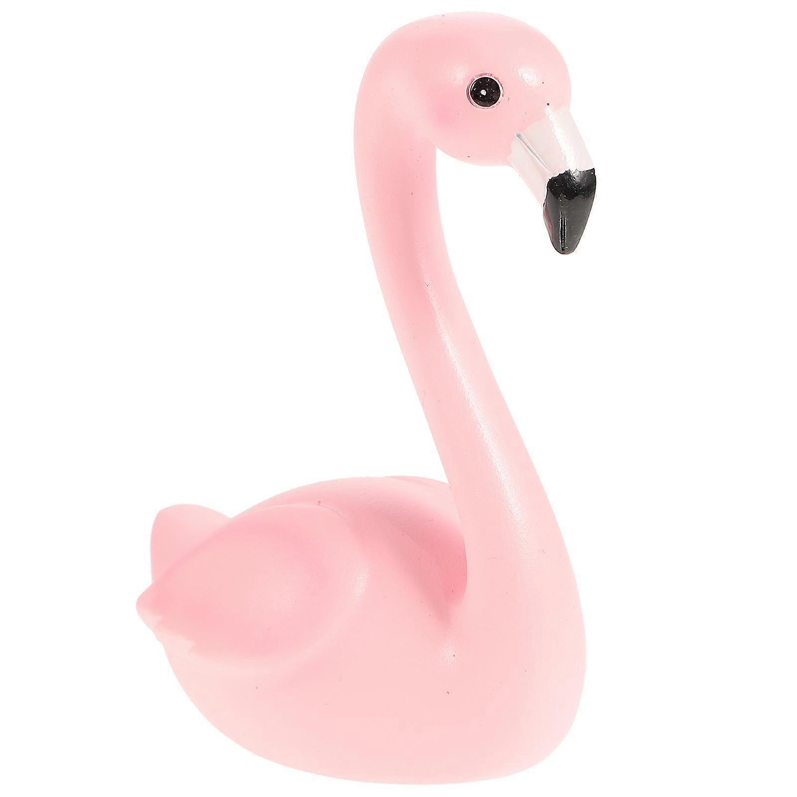 Tightened Wings Car Decor Vosarea Flamingo Pattern for Decor 2Pcs Pink Ornament