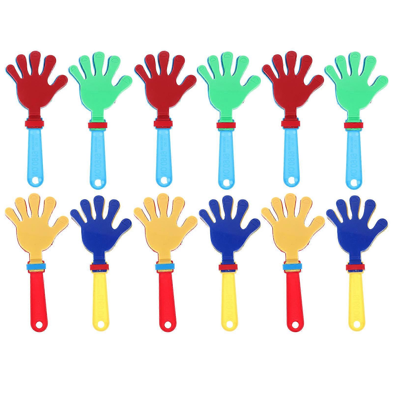 Plastic Hand Clappers Toys for Kids Playing with 36Pcs Assorted Color Noisemakers