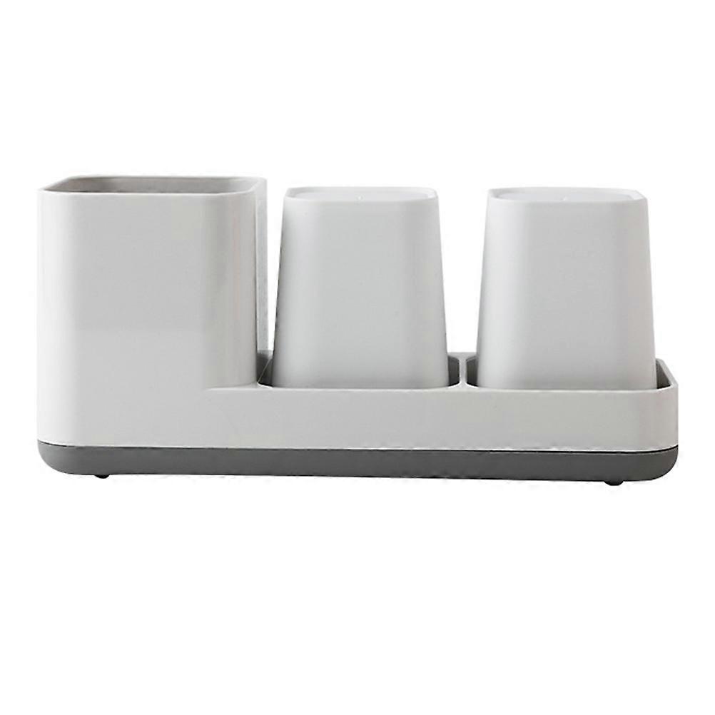 Washroom Rack Creative Toothbrush Cup Holder for Home 3Pcs