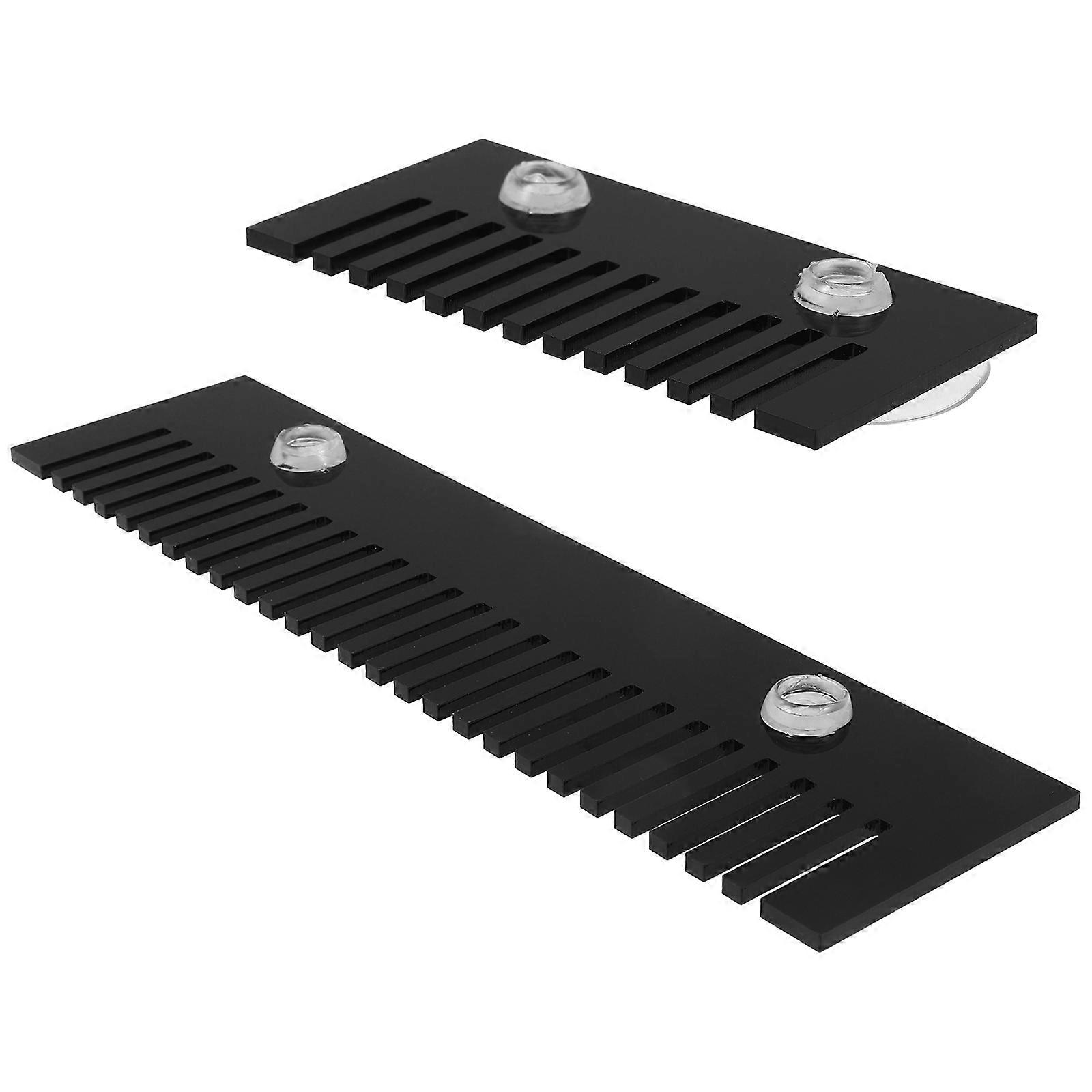 Acrylic Comb 6 Pcs For Aquarium Enthusiasts 20X5X0.3CM Debris Filtration Accessory For Fish Tank