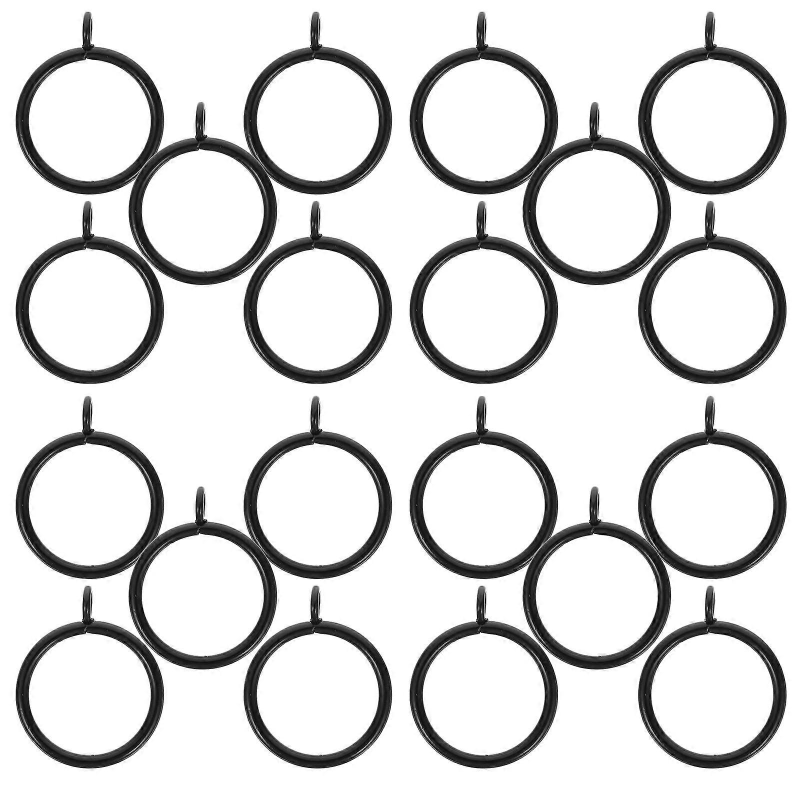 Curtain Rings with Eyelet Metal Drapery Ring Hooks for 100Pcs Curtain Hardware