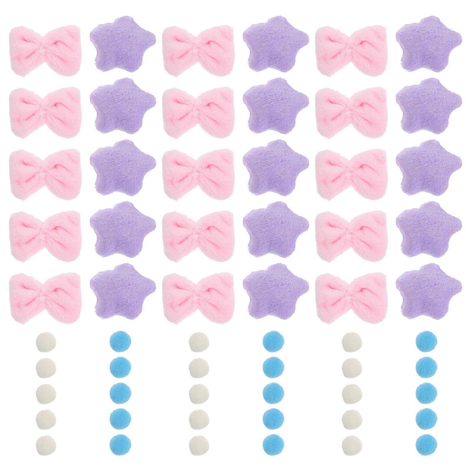 Kawaii Wall Hanging Curtain For Children's Space With Easy No Drill Installation And 3D Effect Plush Fabric 4 Sets