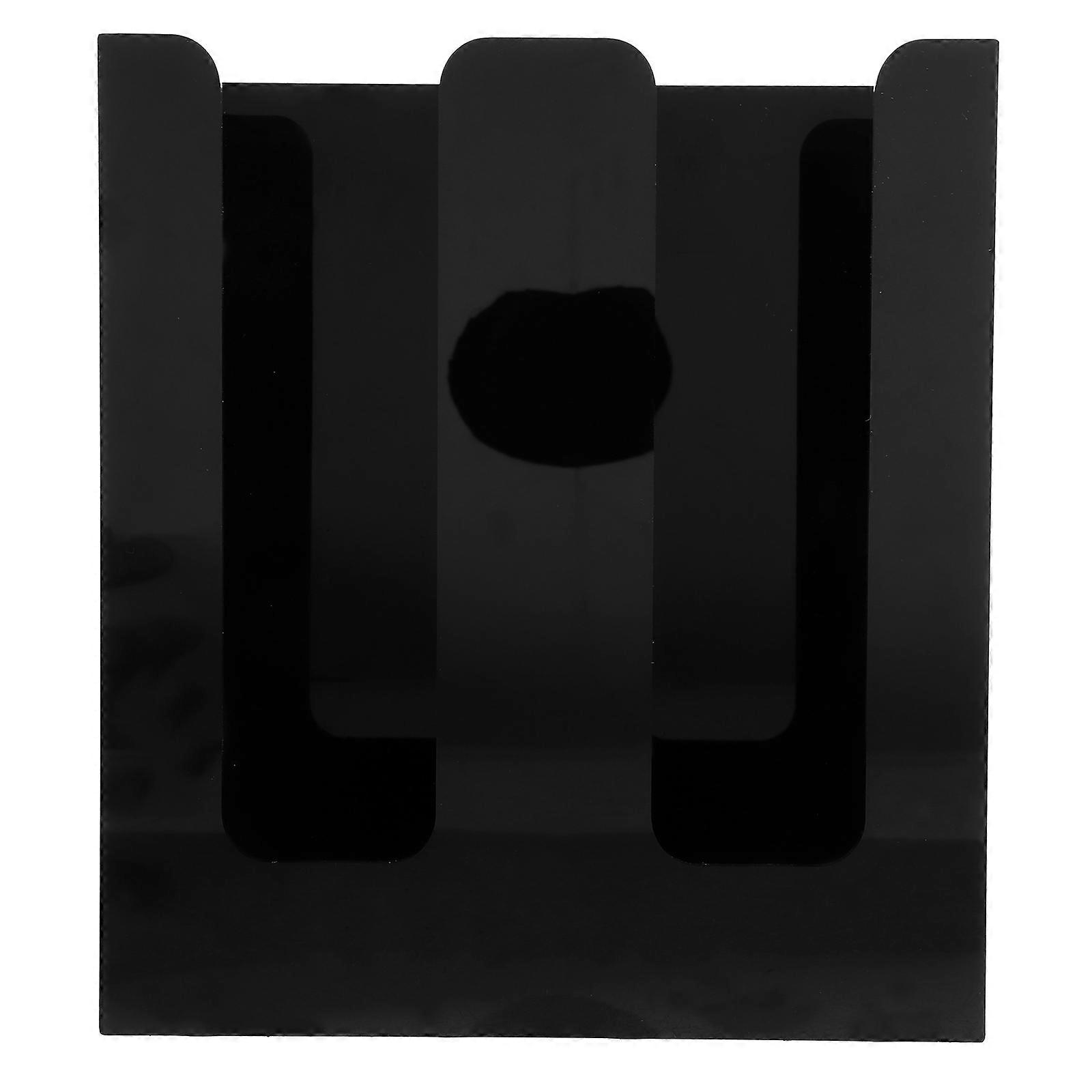 Disposable Cup Stand 5Pcs Wear-Resistant Organizer Perfect For Offices Homes And Coffee Shops Black Rectangular Shape Practical Functionality