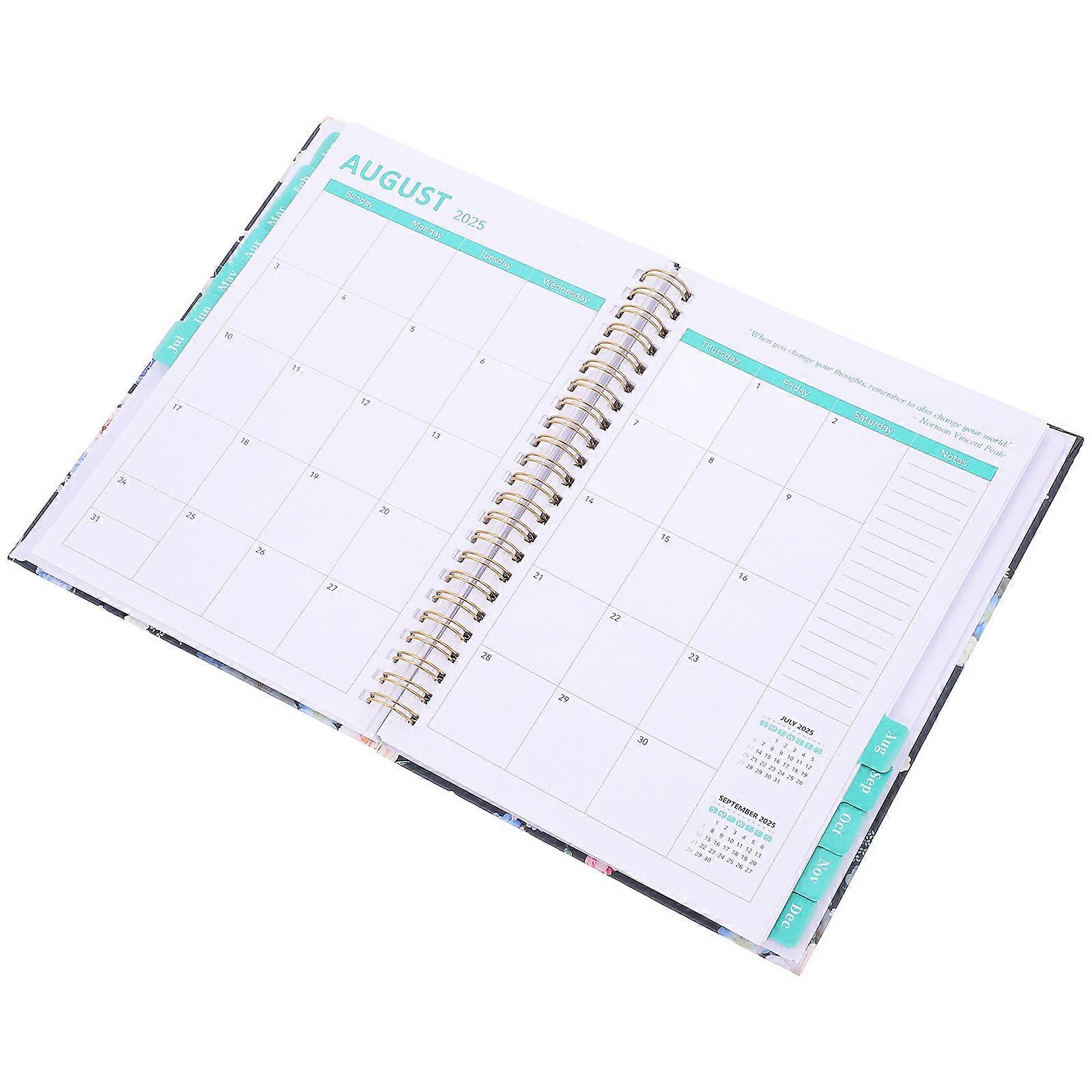 Blue Calendar Planner Notebook for Daily Schedule 4Pcs Note Taking Set