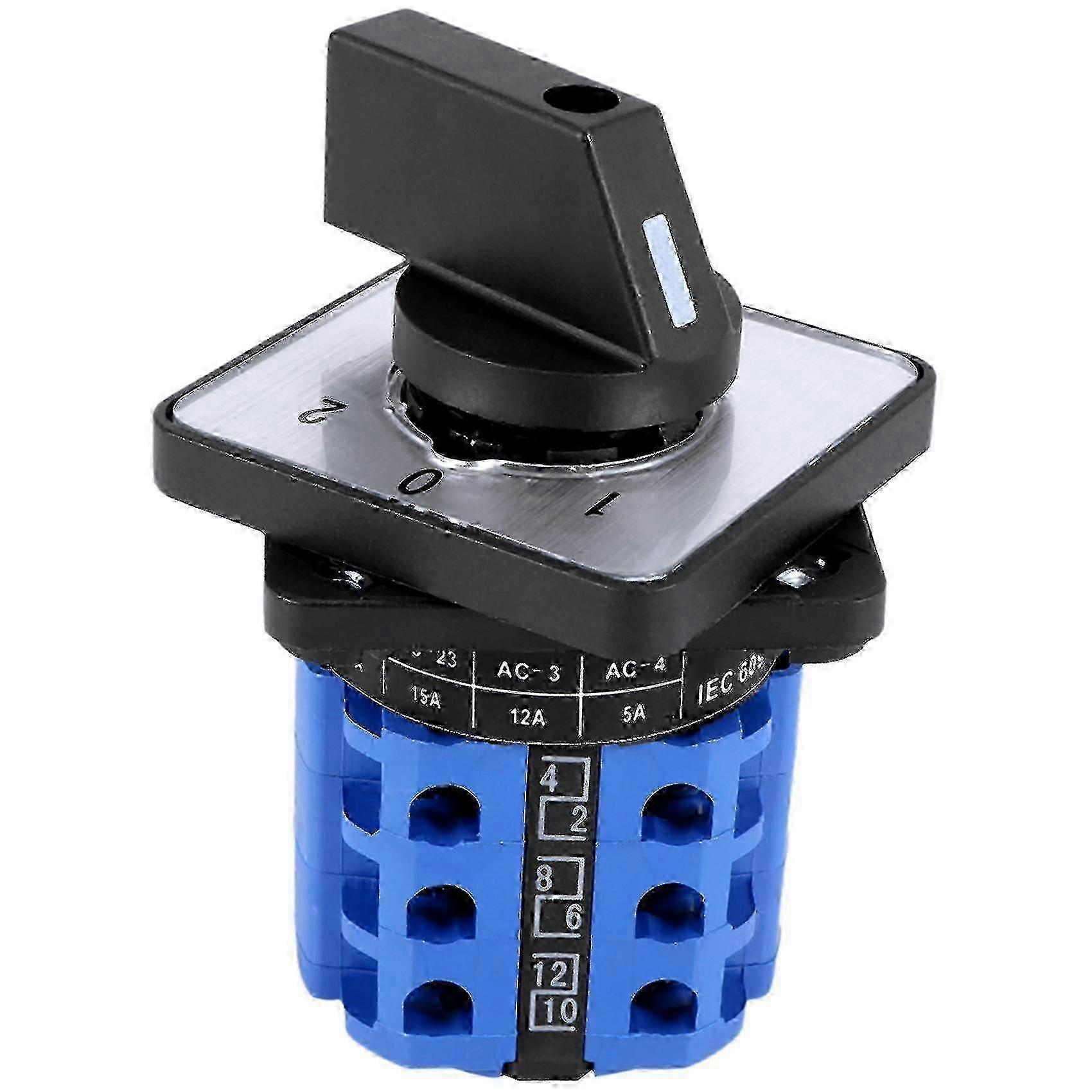 3 Positions On-off-on Changeover Control Rotary Cam Switch 20a 2025