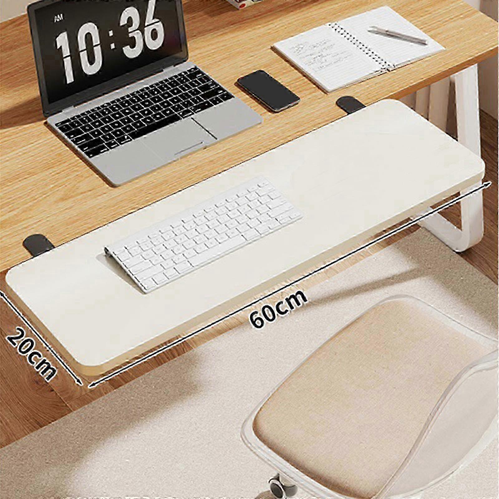 Clamp On Desk Shelf Desk Extender Tray Table Desk Arm Rest Clamp On Keyboard Tray for Office and Home
