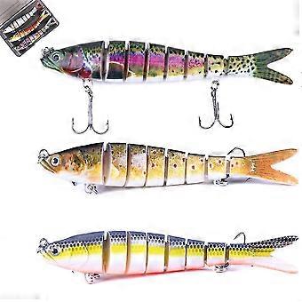 2025 3pcs Fishing Lures For Bass Trout Multi Jointed Swimbaits Slow Sinking Bionic Fishing Lures Kit