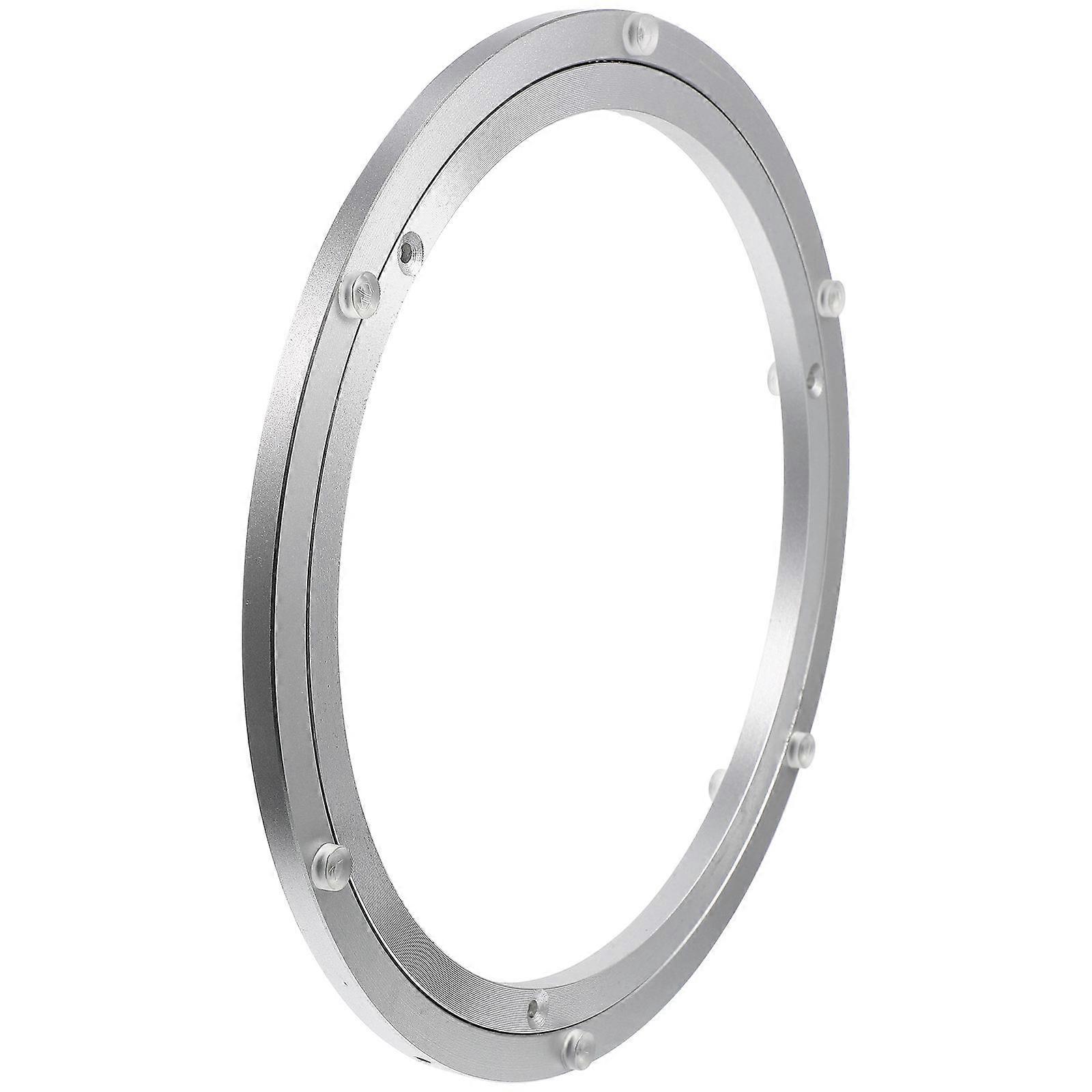 Silver Round Turntable Base for Restaurant Use Table Accessory 2Pcs