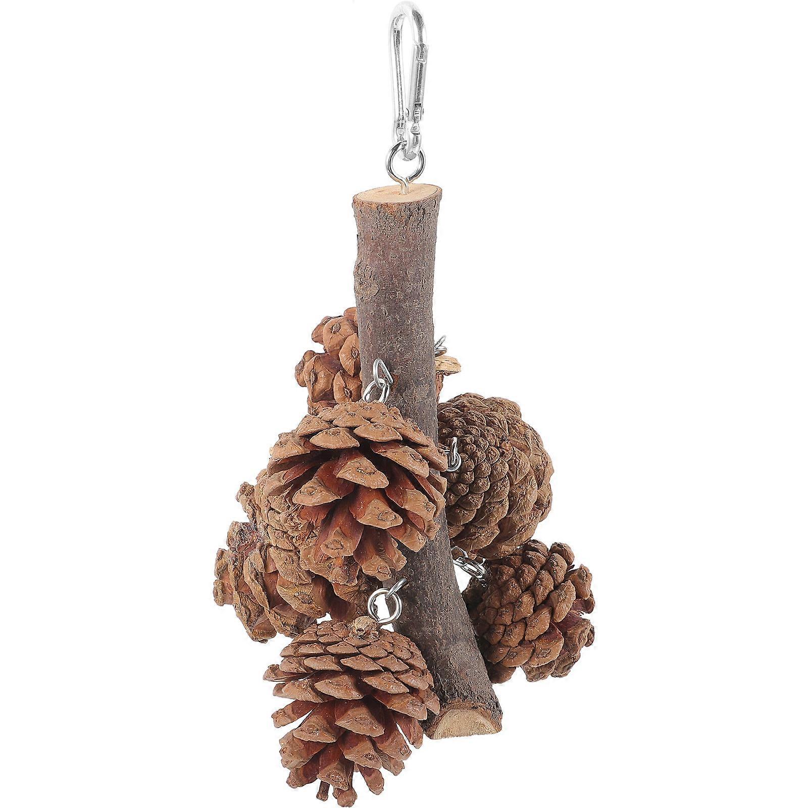 Foraging Toy Natural Pine Cones Chewing Time 1Pack