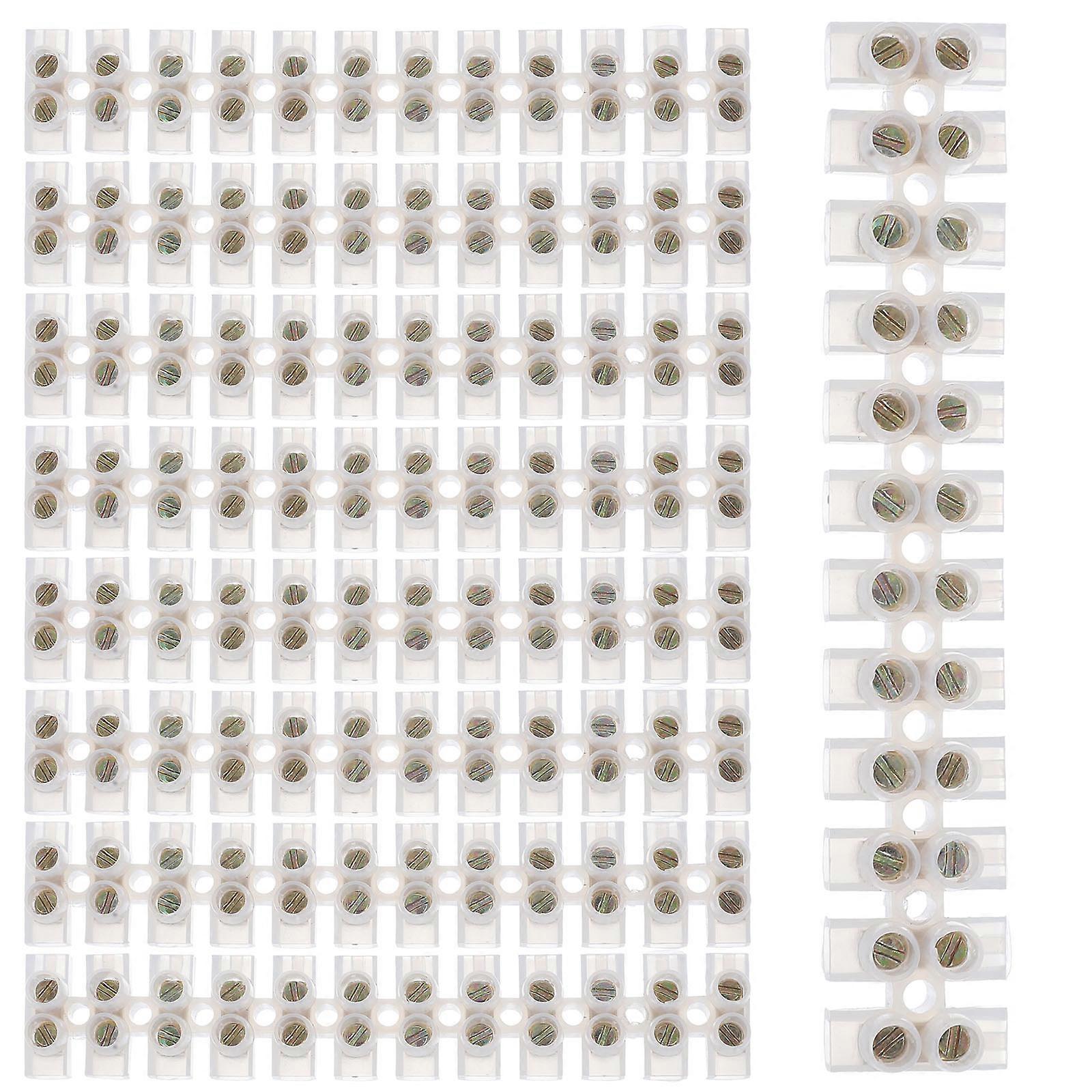Screw Terminal Block 50Pcs Wiring Terminal Connection Cable Connector
