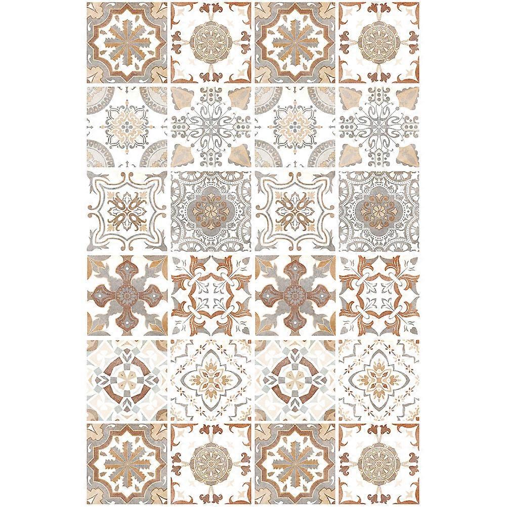 Removable Tile Stickers 48Pcs Assorted Color Decor For Wall Furniture And Bathroom Easy To Install And Remove