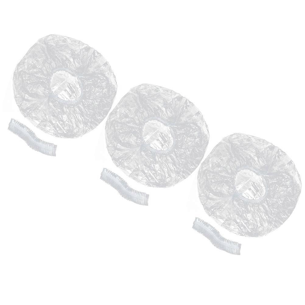 Waterproof Bathing Caps Disposable Bath Caps for Bathing 400Pcs White Shower Use