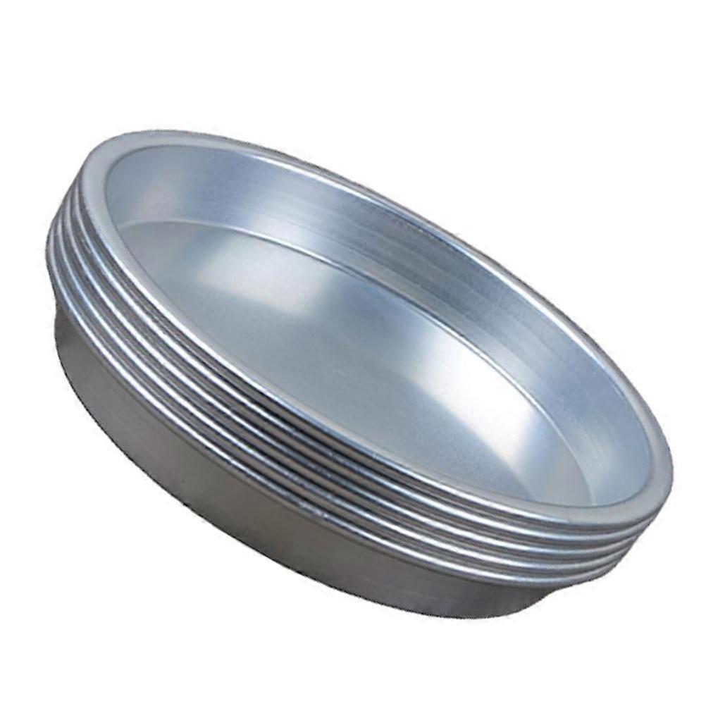 Outdoor Dinner Plates Aluminium Alloy for Bbq 5Pcs Silver