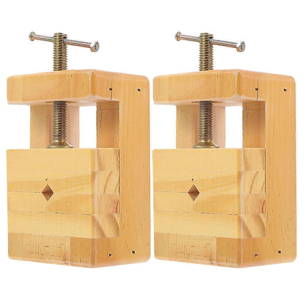 Seal Carving Bed Wooden Clamp for Stone Fixing 4Pcs Woodworking Vise