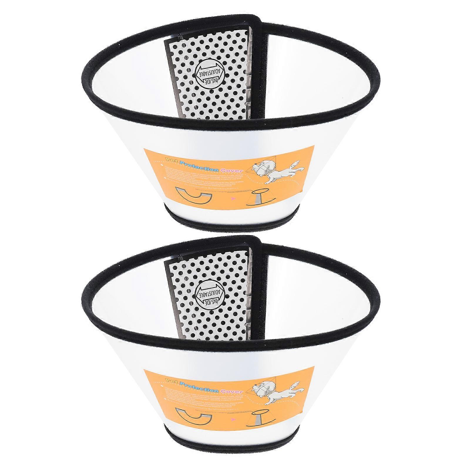 Cat Recovery Collar Breathable Protective Neck Circles for Pets 2Pcs