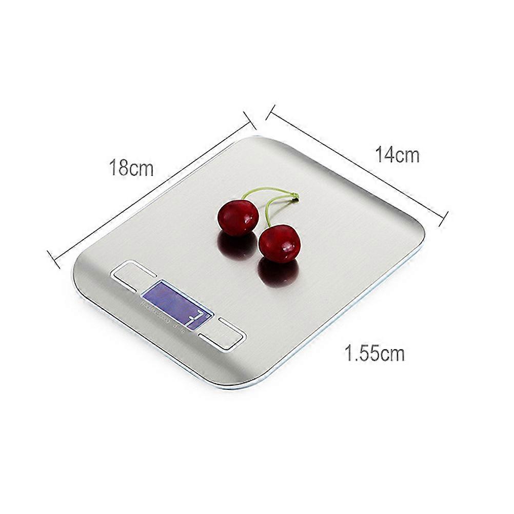 Pocket Scale Stainless Steel for Weighing Use 4Pcs Silver