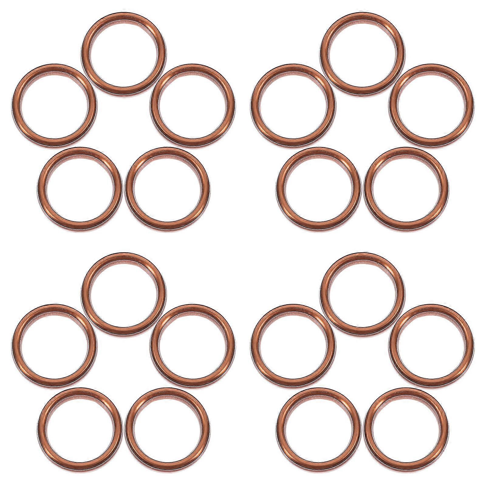 Golden Copper Gasket Replacement for Car 100Pcs