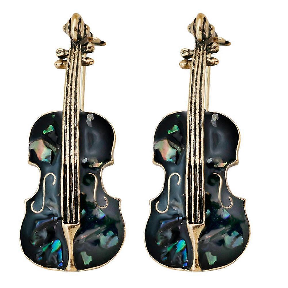 Clothing Brooch Violoncello Shape for Decoration 4Pcs Set