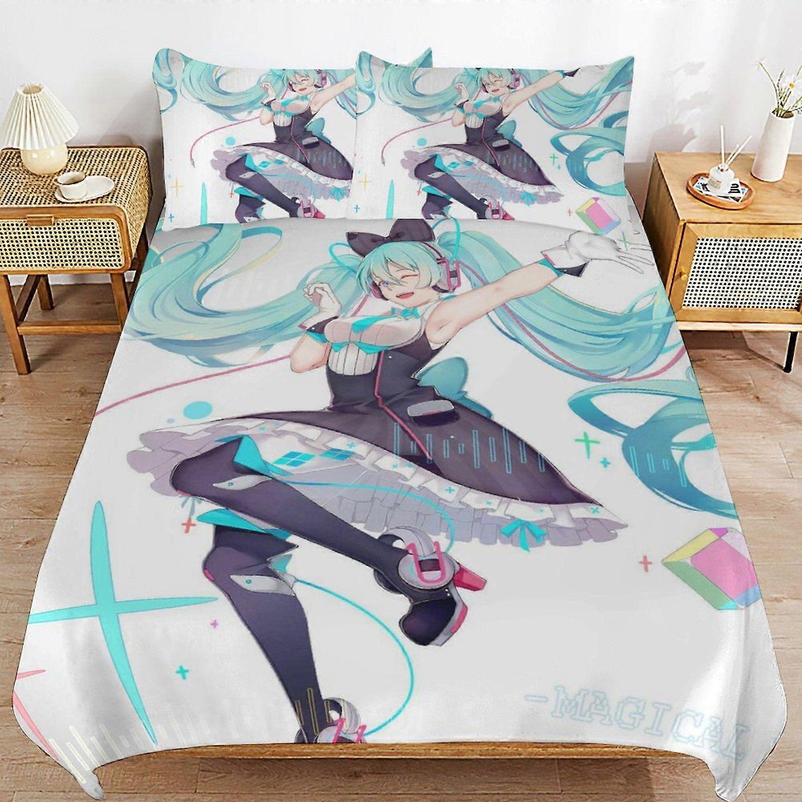 a477 Hatsune Miku Long Term Use Quality Handling Minimal Style Smooth Fit Duvet Cover Sets Modern Touch b477