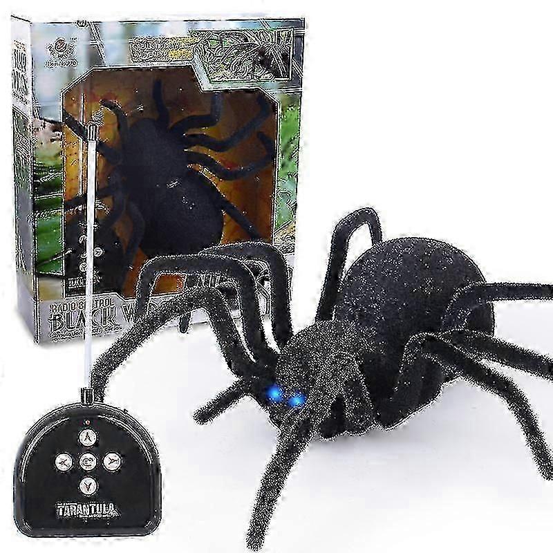 Wireless Remote Control Spider, Multi-function High Simulation Remote Control Two-way Four-way Spider Infrared Remote Control Tarantula Black Widow To