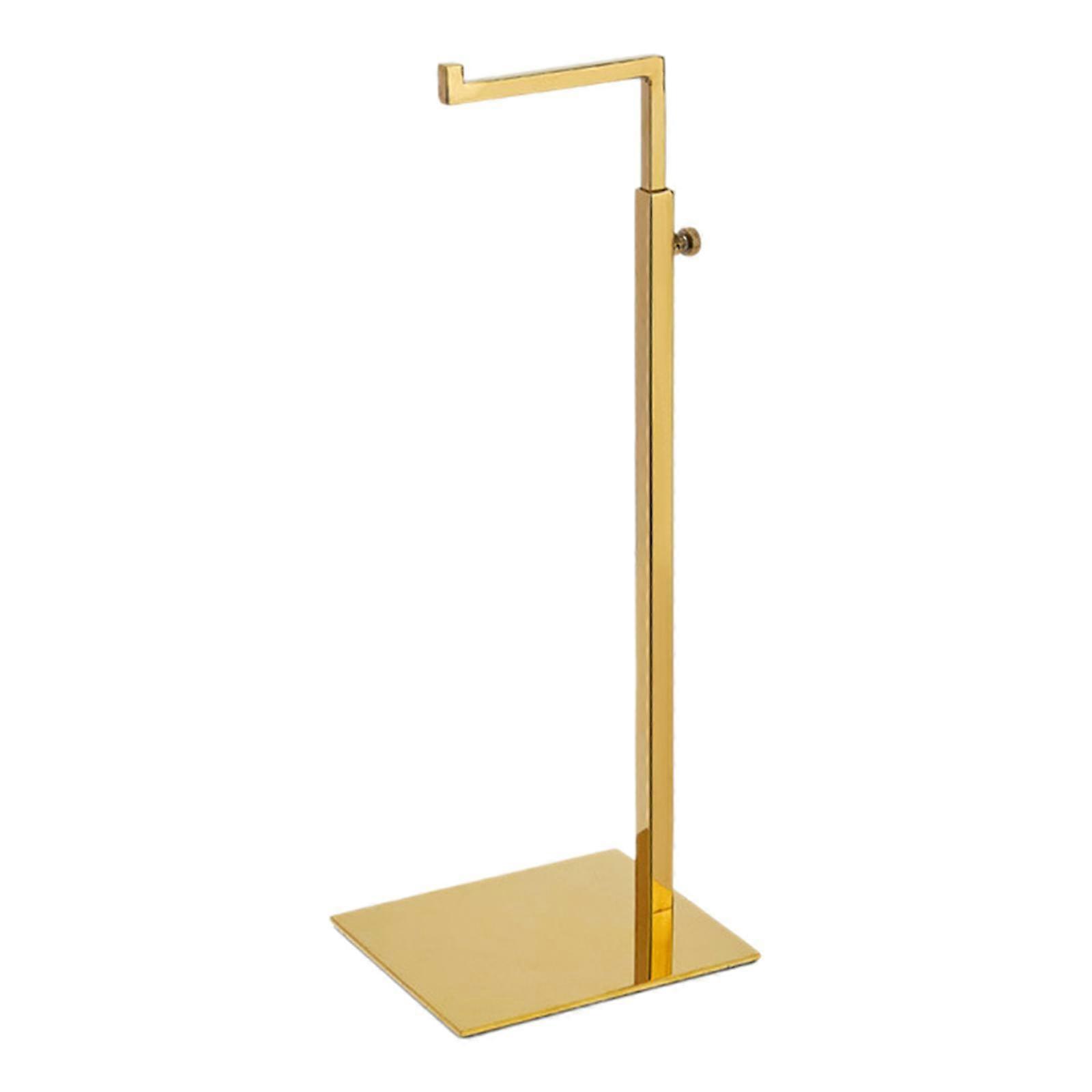 Handbag Display Rack Stable Handbag Display Stand for Countertop Bags Retail Gold