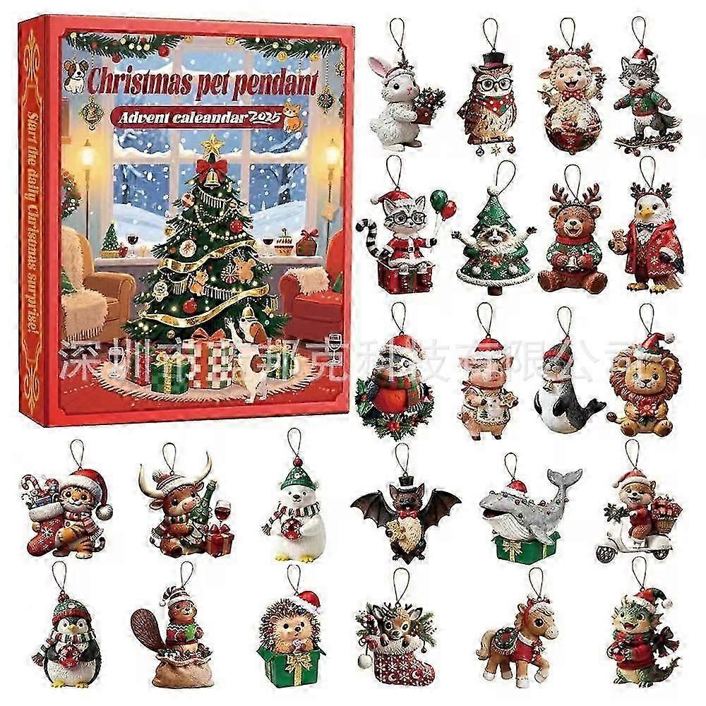 Pet Advent Caleandar Christmas Pet Pendant Advent Calendar Blind Box