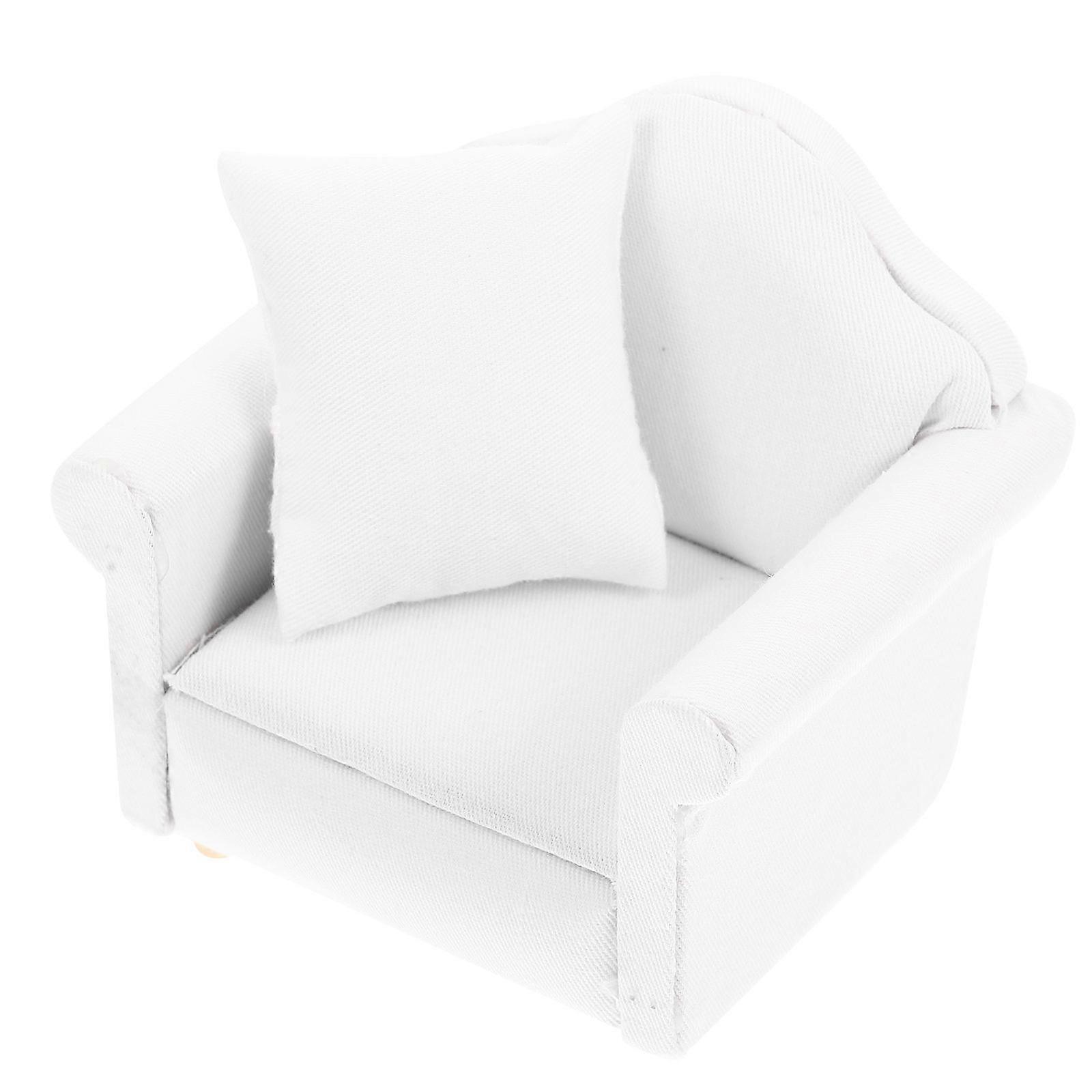 Miniature Hamster Sofa for Use with 5Sets Included in White