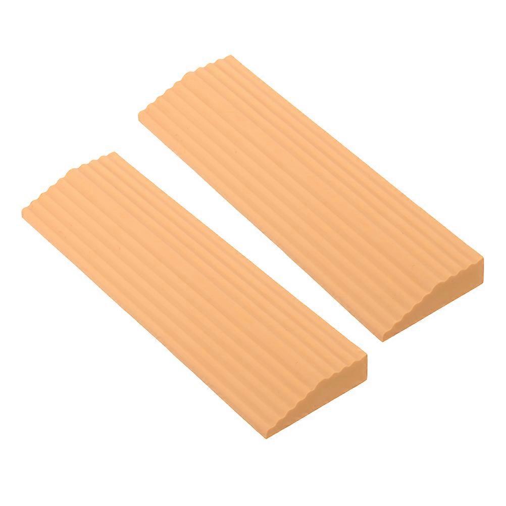 Compact Threshold Ramp Door Step Transition Orange 17.10X5.10X1.30CM 2Pcs