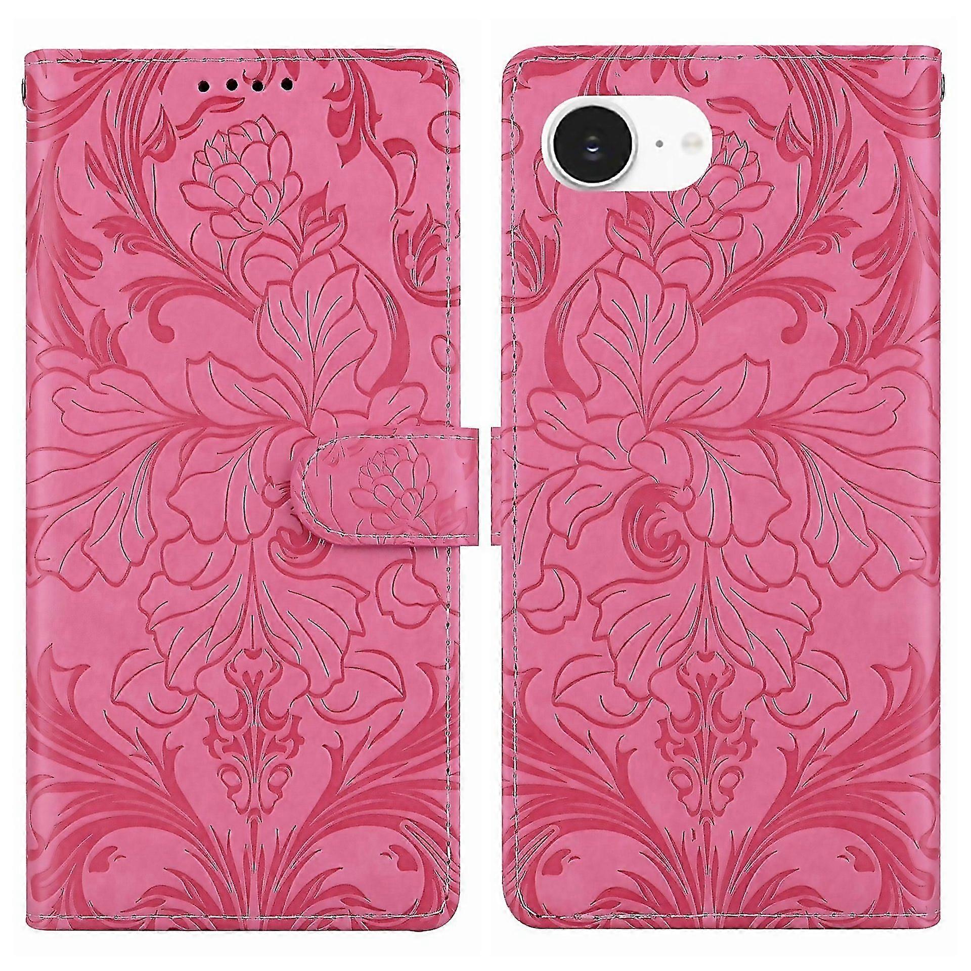For Embossed Floral Pattern Leather Phone Easy To Clean And Maintain