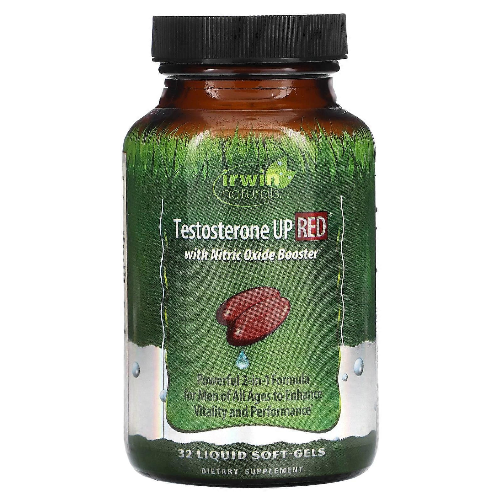 Testosterone UP Red with Nitric Oxide Booster, 32 Liquid Soft-Gels