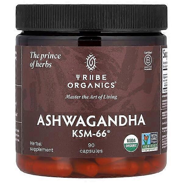 Tribe Organics, Ashwagandha KSM-66ÃÂÃÂÃÂÃÂ®, 90 Capsules (300 mg per Capsule)