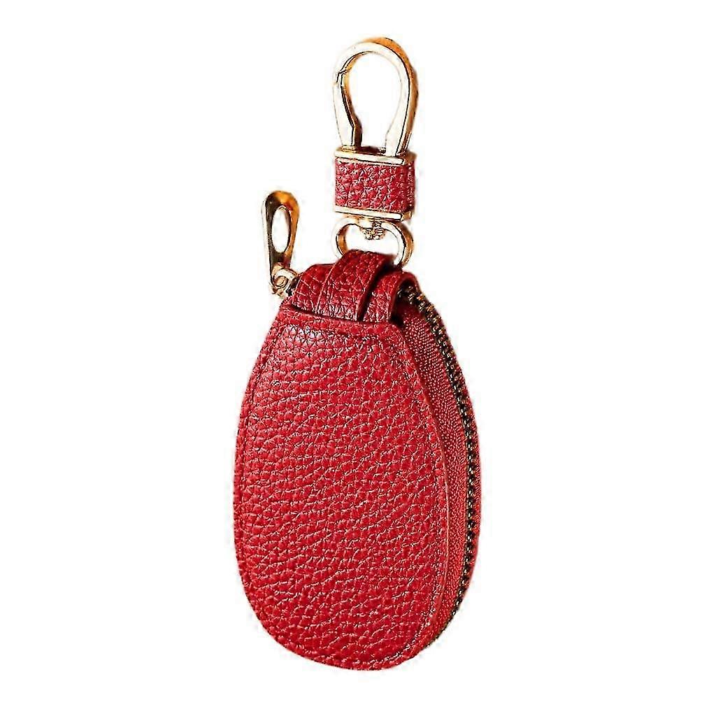 محافظ مفاتيح السيارة للنساء والأزواج ، تخزين مفاتيح محمول بتصميم متعدد الوظائف ، بورجوندي.