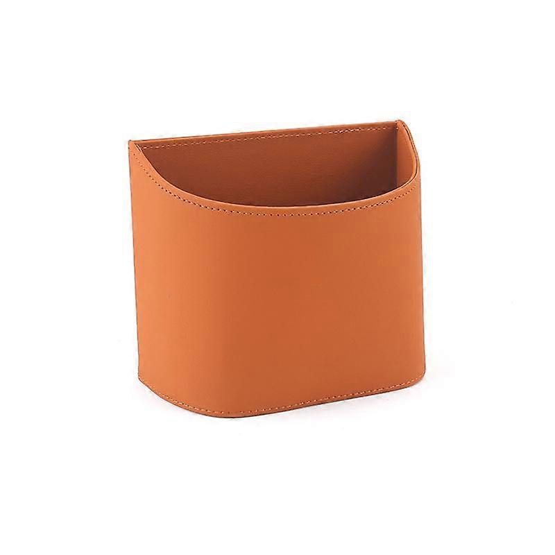 Hanging Leather Car Trash Can Multifunctional Storage Box