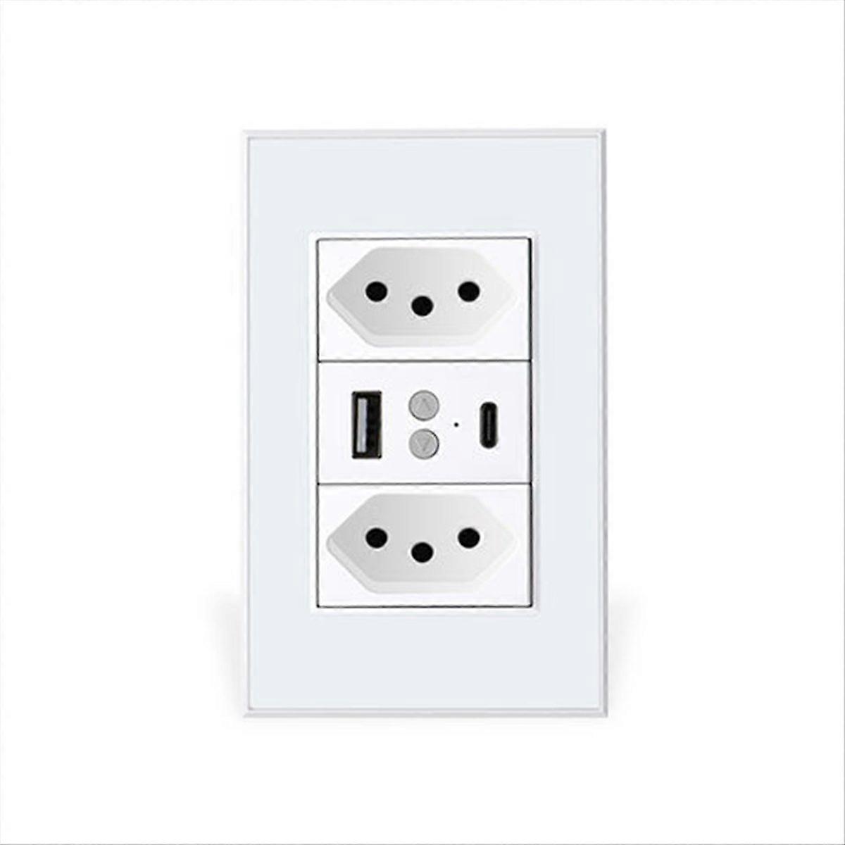 Tuya Zigbee Smart Brazil Socket Switch 10A Switch Socket EU Plug