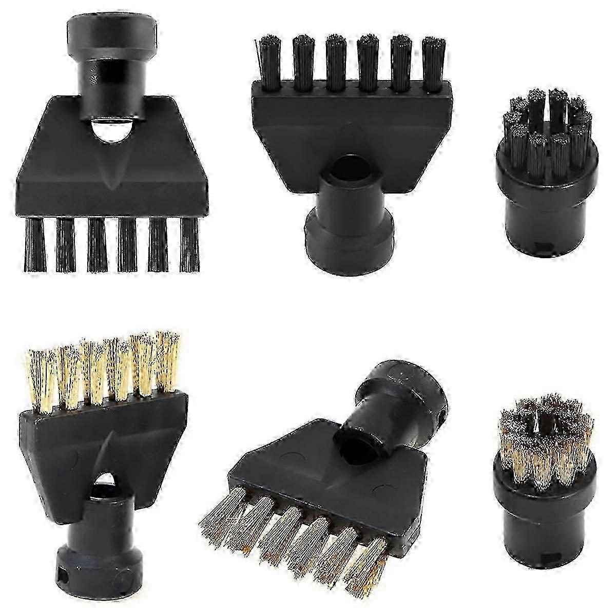 SC1、SC2、SC4、SC5用スチームクリーナーアタッチメントセット - 丸ブラシとフラットブラシセットが含まれています