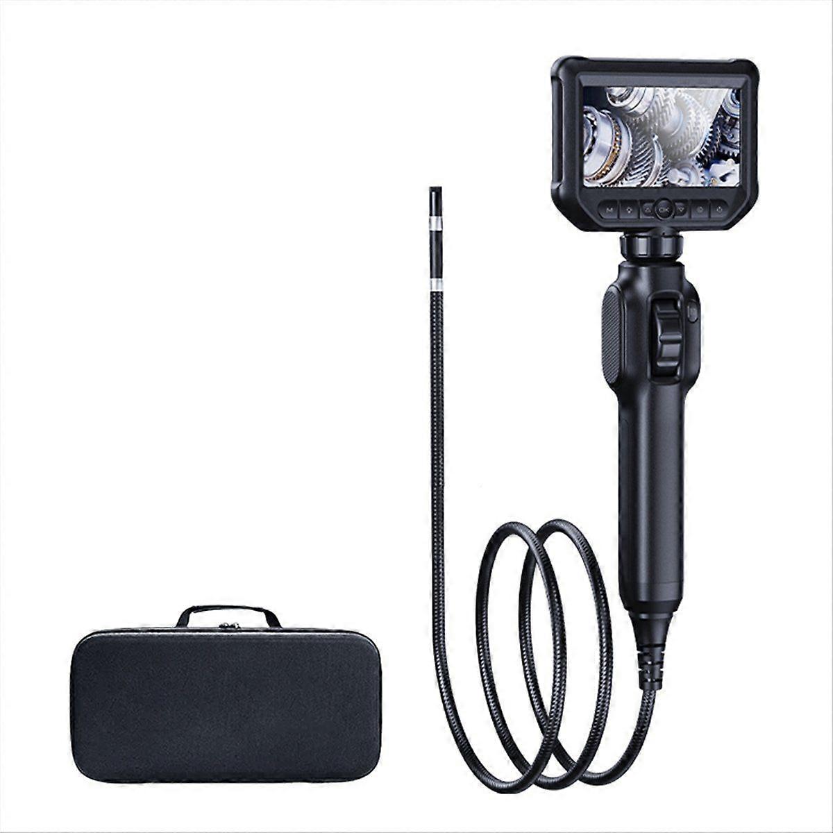 Articulated Endoscope 4.3in Industrial Endoscopes Snake Camera with Video Inspection Scope Adjustab