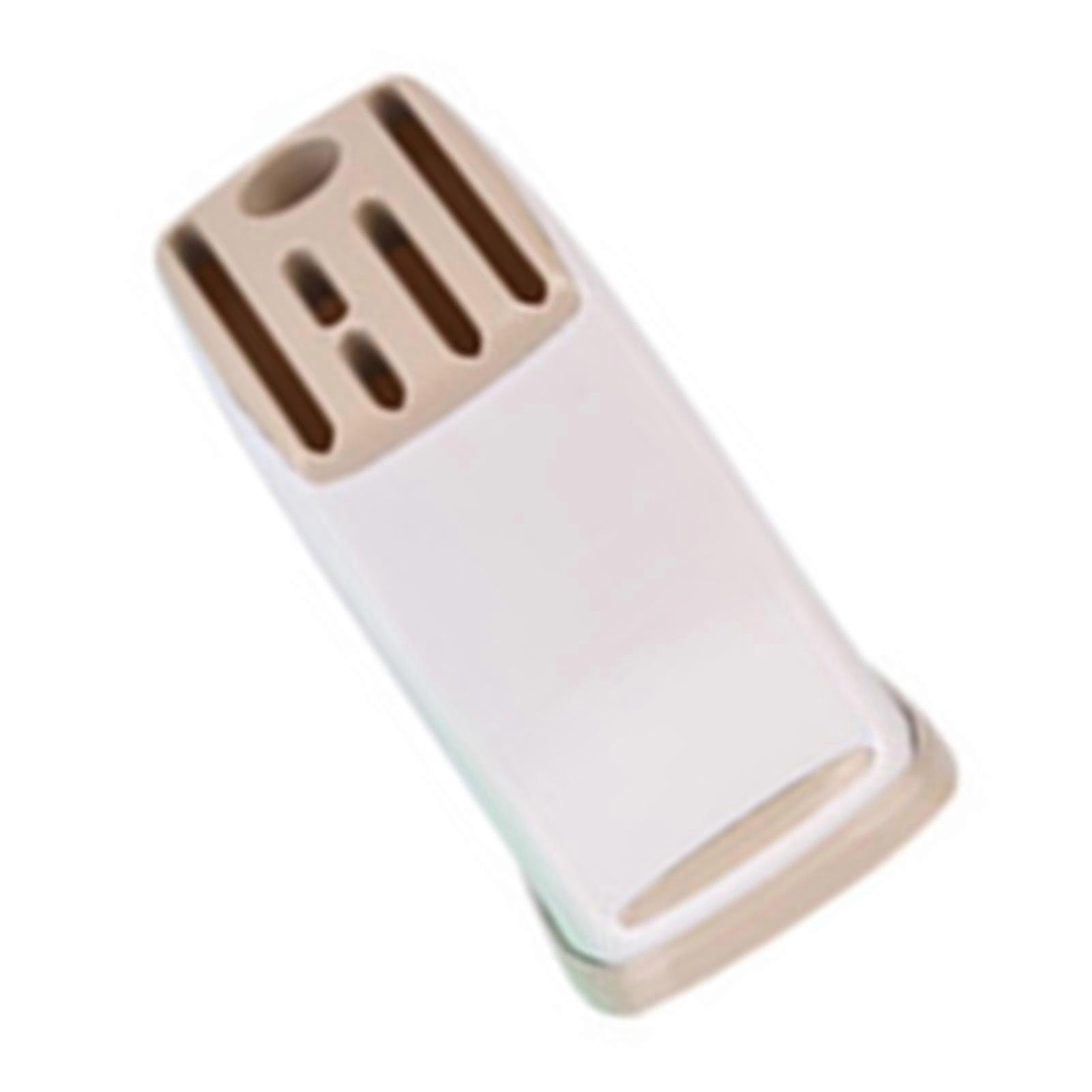 Plastic Knife Block Organizer - Space-Saving Drain Stand compatible with Kitchen Counter Storage