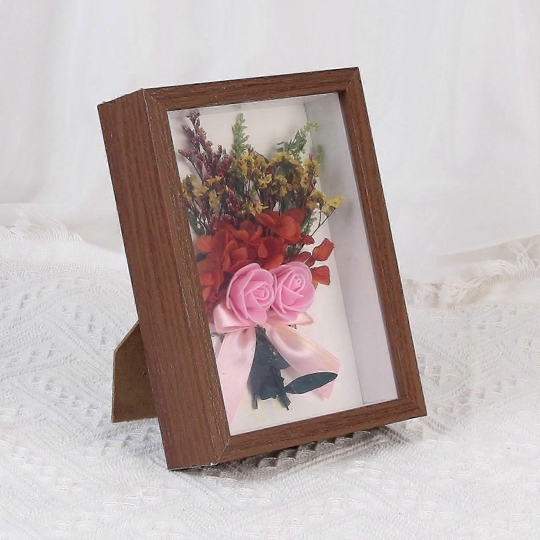 Dried Flower Display Frame with 3D Deep Frame Technology - Nordic Shadow Box for Wall Decor & Specimens Holding