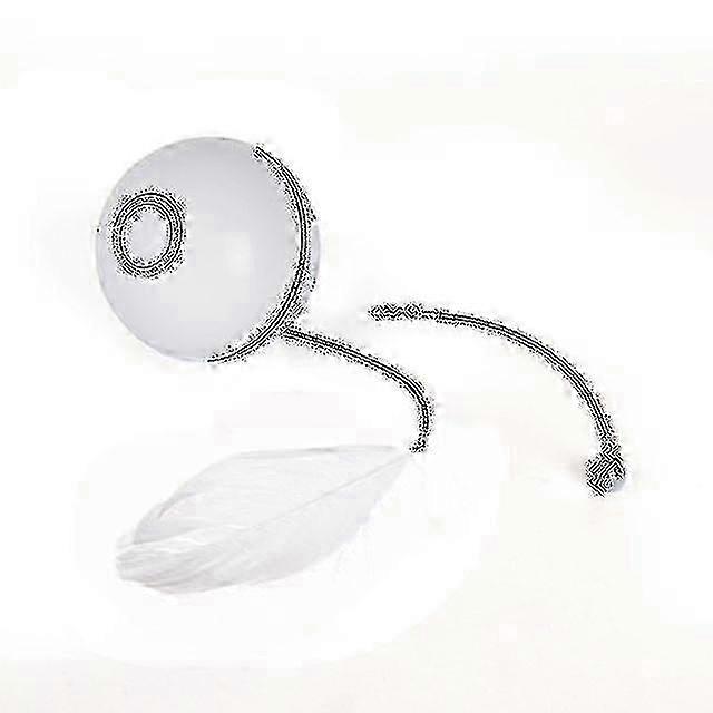 Automatic Smart Cat Toys Ball Interactive Catnip Usb Rechargeable Self Rotating Colorful Led Feather Bells For Cats Kitten_Feb