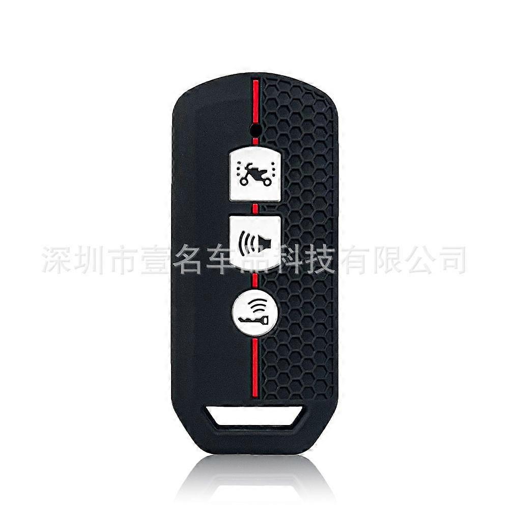 Compatible avec les coques de clé de moto Honda, coque en silicone alvéolée Sundiro NS110R PCX150 125 Fossa, design 3 clés.~6985