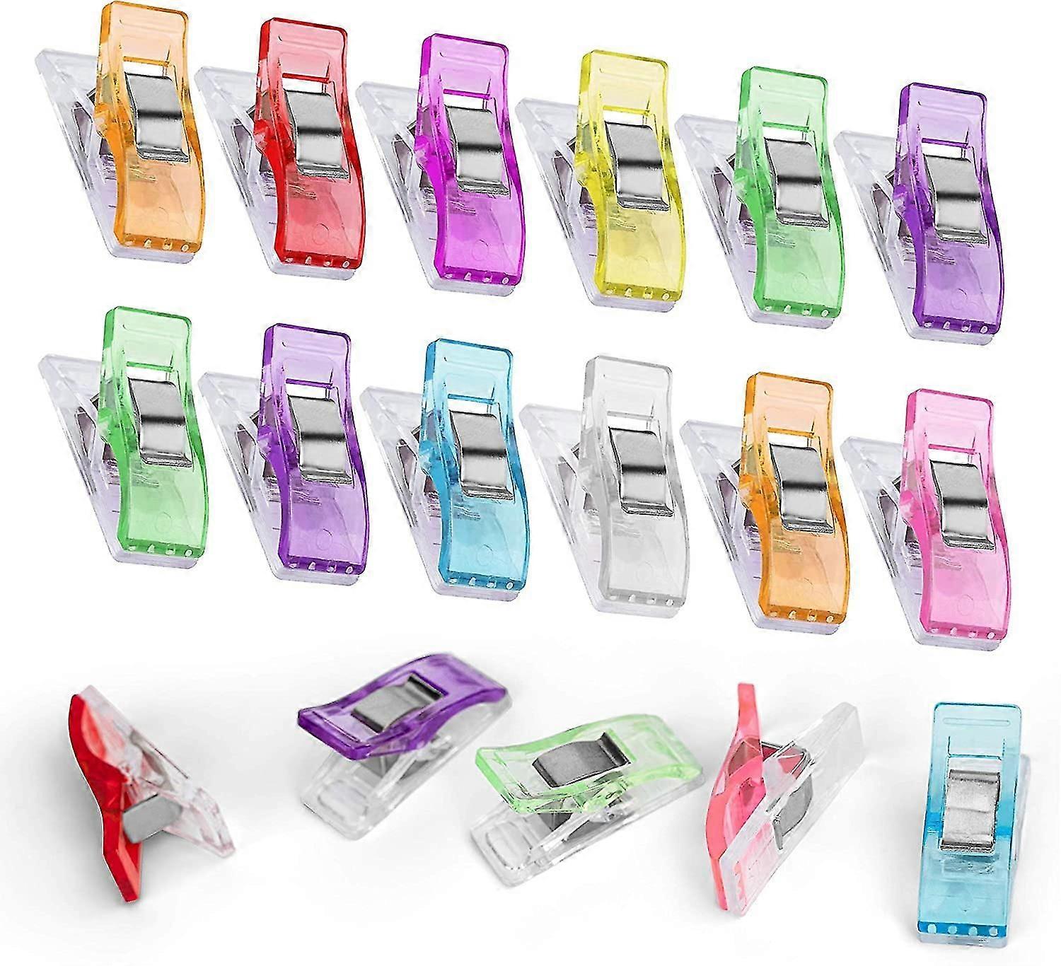 Sewing Clips 100 Pcs,color Quilting Clips With Dimension Marking Line