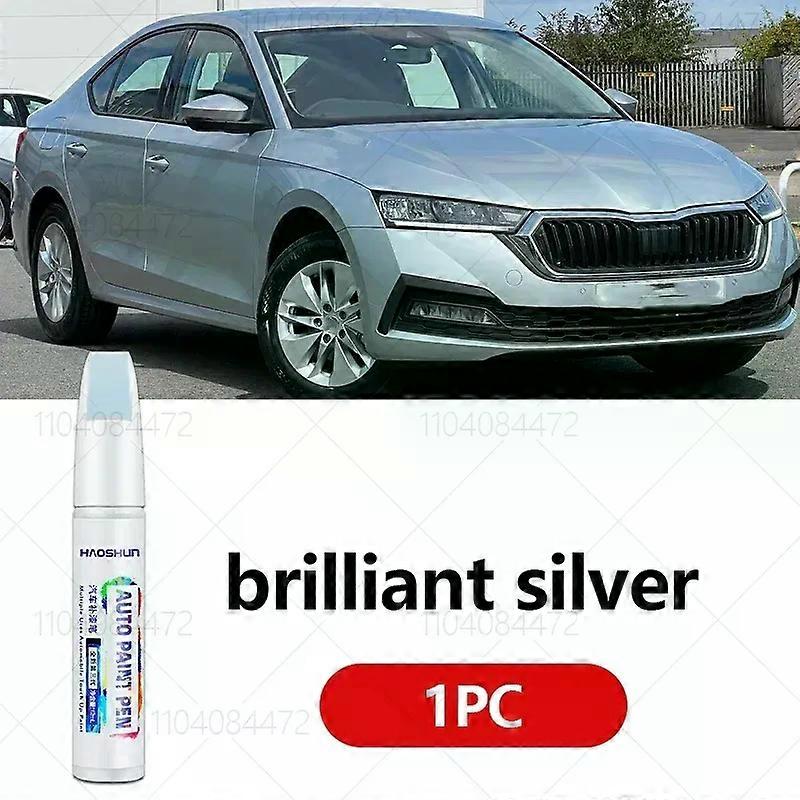 2pcs For Skoda Octavia 1996-2025 1U 1Z 5E NX  Paint Repair Pen Touch Up Scratch Remover DIY Auto Accessories Black White Silver Blue